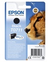 Epson C13T07114012/T0711 Cartouche d'encre noire, 245 Feuilles ISO/IEC 19752 7,4ml pour Epson Stylus BX 310/600/D 120/D 78/S 20