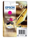 Epson C13T16334012/16XL Cartouche d'encre magenta haute capacité XL, 450 Feuilles 6,5ml pour Epson WF 2010/2660/2750