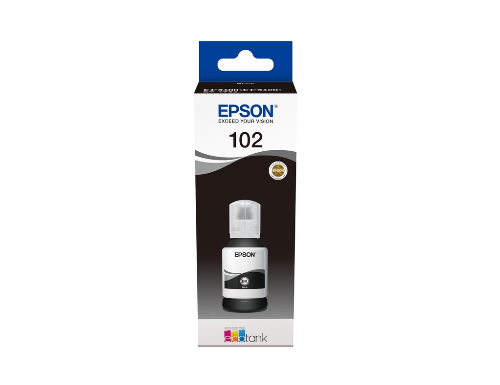 Epson C13T03R140/102 Bouteille d'encre noire, 7.500 Feuilles 127ml pour Epson ET-3700