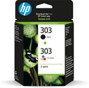 HP 303 2-pack Black/Tri-color Original Ink Cartridges ink cartridge