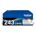Brother TN-243CMYK Toner MultiPack Bk,C,M,Y, 4x1.000 Pages ISO/IEC 19752 UE4 pour Brother HL-L 3210