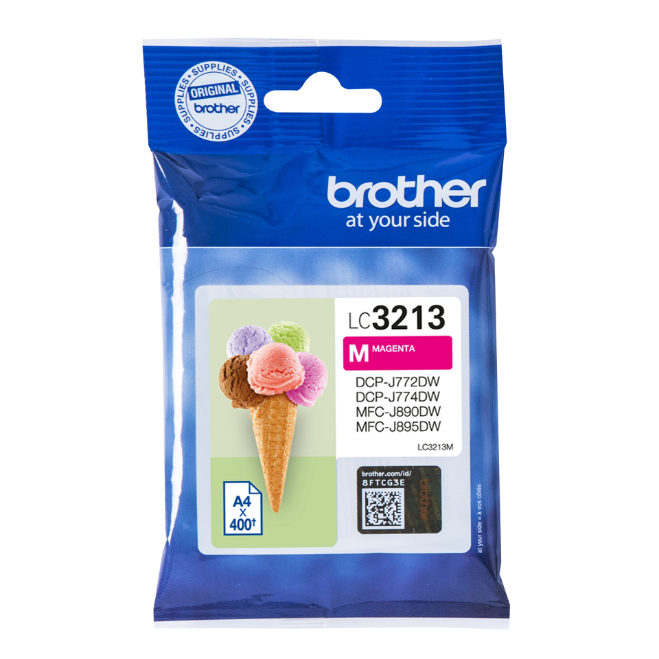 Brother LC-3213M Cartouche d'encre magenta, 400 Feuilles ISO/IEC 19752 pour Brother DCP-J 772
