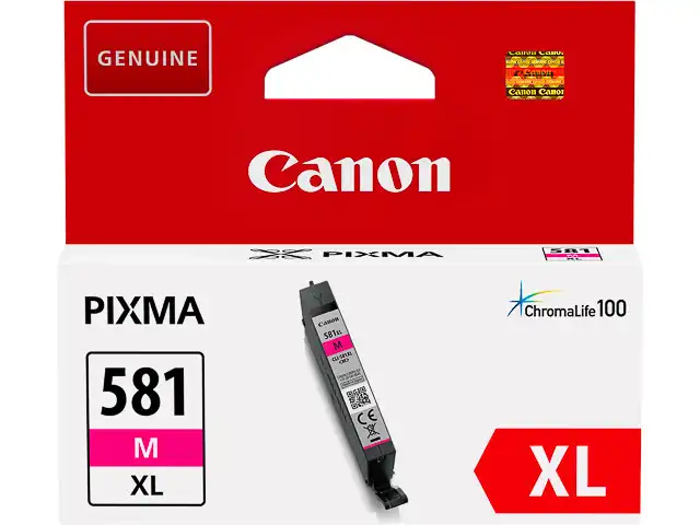 Canon 2050C001/CLI-581MXL Cartouche d'encre magenta haute capacité, 475 Feuilles ISO/IEC 19752 225 Photos 8.3ml pour Canon Pixma TS 6150/8150