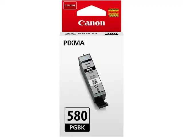 Canon 2078C001/PGI-580PGBK Cartouche d'encre noire, 200 Feuilles ISO/IEC 24711 11,2ml pour Canon Pixma TS 6150/8150