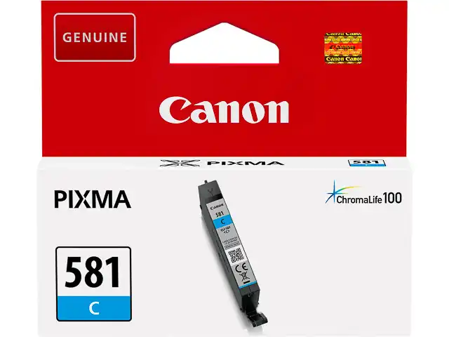 Canon 2103C001/CLI-581C Cartouche d'encre cyan, 259 Pages 259 Photos 5.6ml pour Canon Pixma TS 6150/8150
