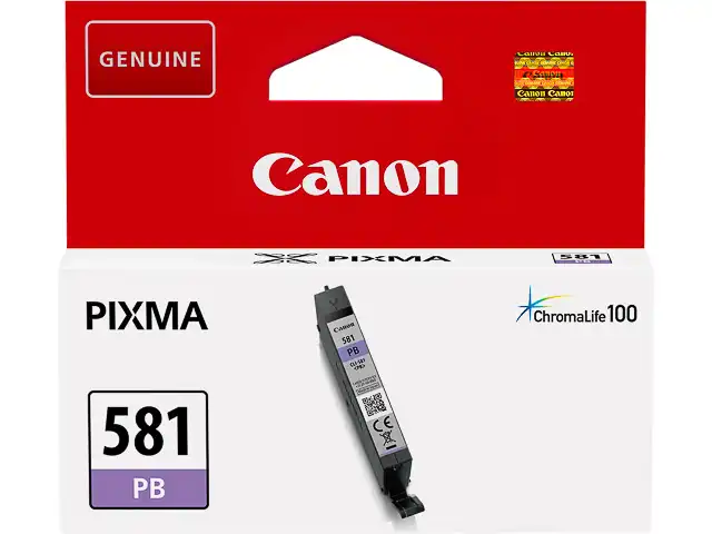 Canon 2107C001/CLI-581PB Cartouche d'encre bleue, 241 Feuilles 5.6ml pour Canon Pixma TS 8150