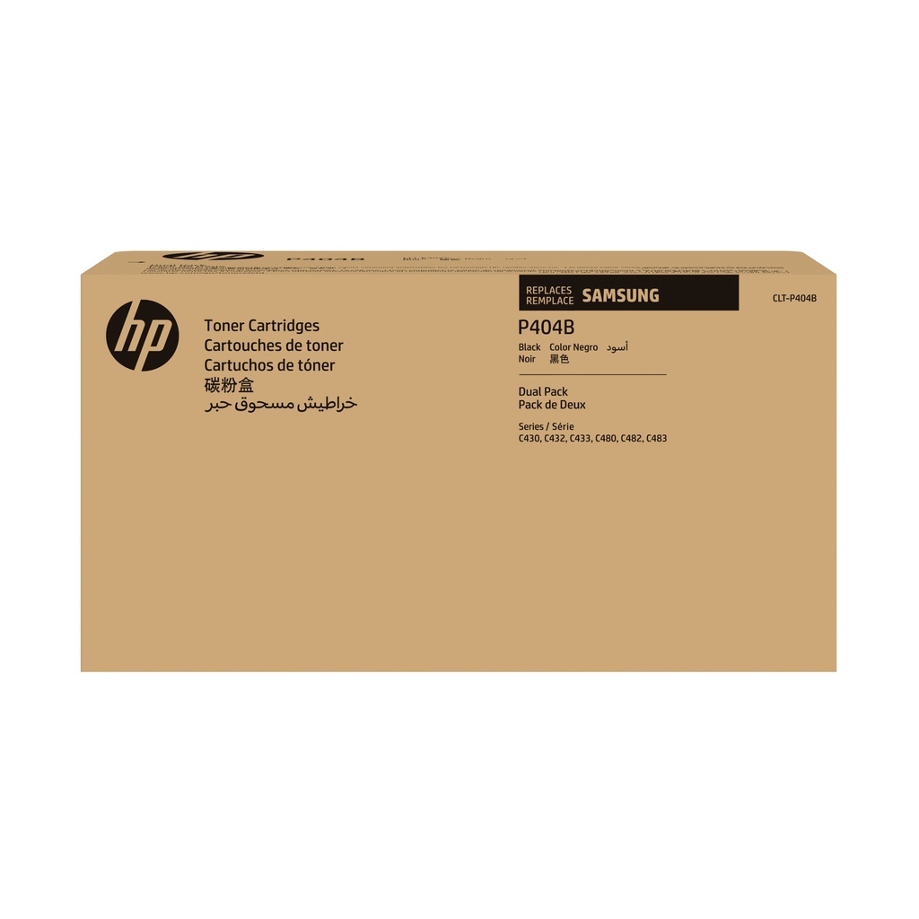 Samsung CLT-P404B 2-pack Black Original toner cartridge