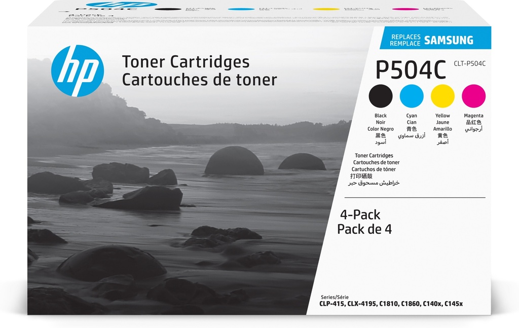 HP SU400A/CLT-P504C Cartouche toner MultiPack Bk,C,M,Y 2500pg + 3x1800pg UE4 pour Samsung CLP 415