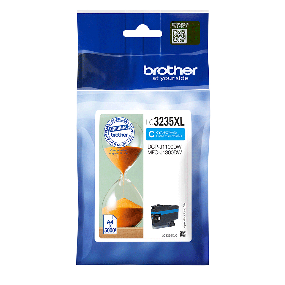 Brother LC-3235XLC Cartouche d'encre cyan, 5.000 Feuilles pour Brother MFC-J 1300