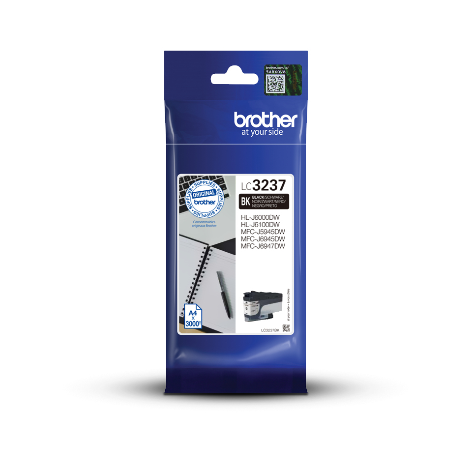 Brother LC-3237BK Cartouche d'encre noire, 3.000 Pages pour Brother MFC-J 5945