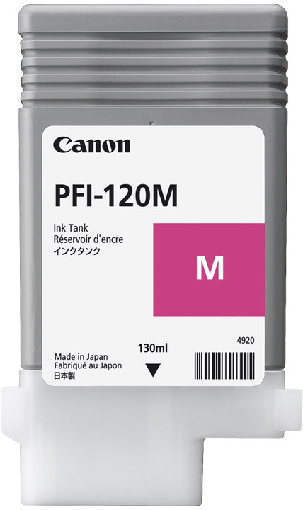 Canon 2887C001/PFI-120M Cartouche d'encre magenta 130ml pour Canon IPF GP-200/TM-200