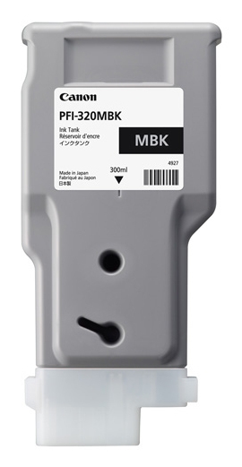 Canon 2889C001/PFI-320MBK Cartouche d'encre noire mate 300ml pour Canon IPF GP-200/TM-200/TM-255