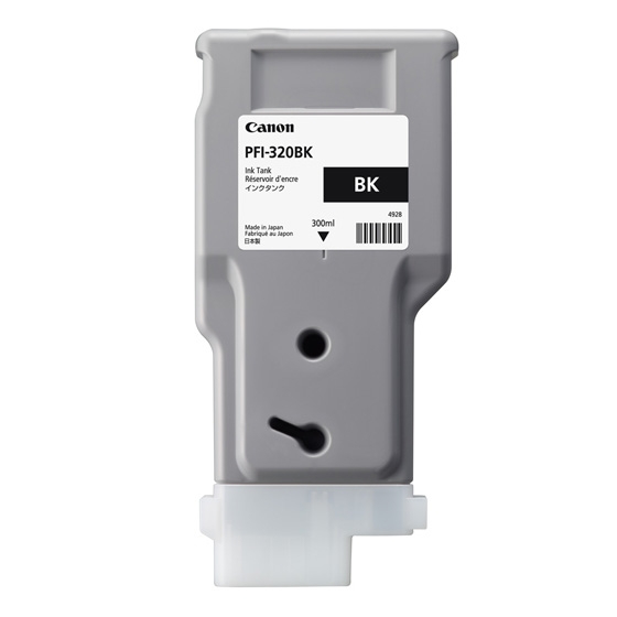 Canon 2890C001/PFI-320BK Cartouche d'encre noire 300ml pour Canon IPF GP-200/TM-200/TM-255