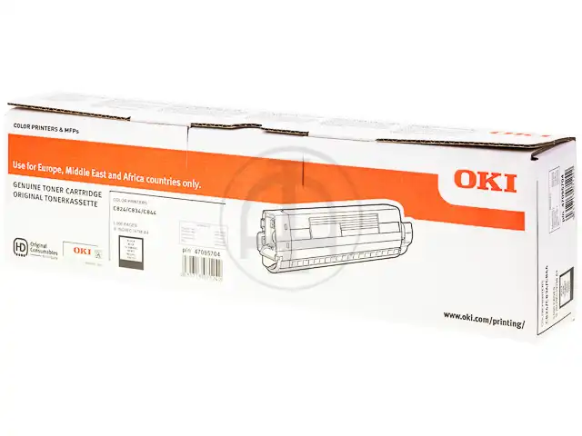 OKI 47095704 Kit toner noir, 5.000 Feuilles ISO/IEC 19752 pour OKI C 824/834