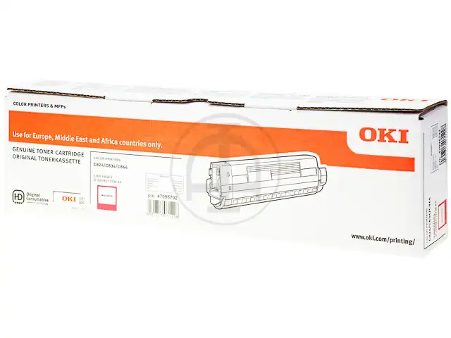 OKI 47095702 Kit toner magenta, 5.000 Feuilles ISO/IEC 19752 pour OKI C 824/834
