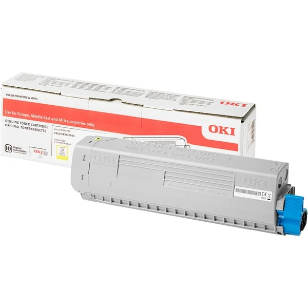 OKI 47095701 Kit toner jaune, 5.000 Feuilles ISO/IEC 19752 pour OKI C 824/834