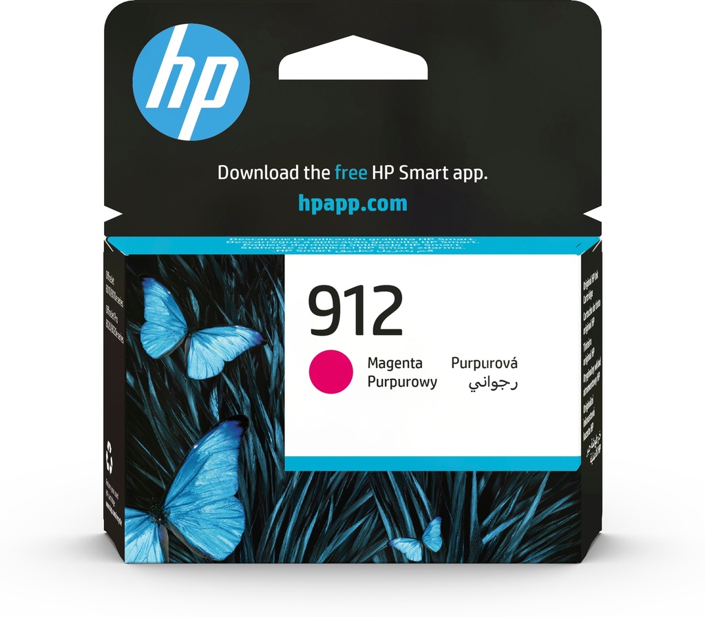 HP 3YL78AE/912 Cartouche d'encre magenta, 315 Feuilles 2.93ml pour HP OJ Pro 8010/e/8020