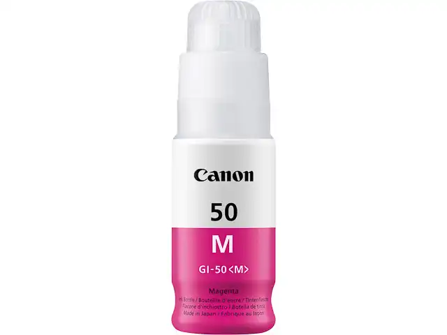 Canon 3404C001/GI-50M Bouteille d'encre magenta, 7.700 Feuilles ISO/IEC 19752 70ml pour Canon Pixma G 5050