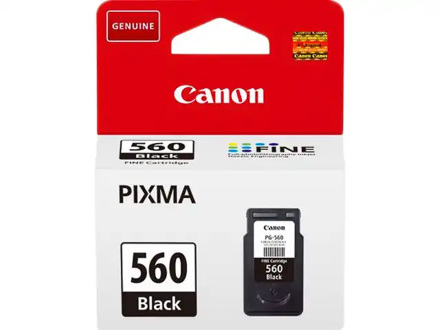Canon 3713C001/PG-560 Cartouche à tête d'impression noire, 180 Pages ISO/IEC 24711 7.5ml pour Canon Pixma TS 5350