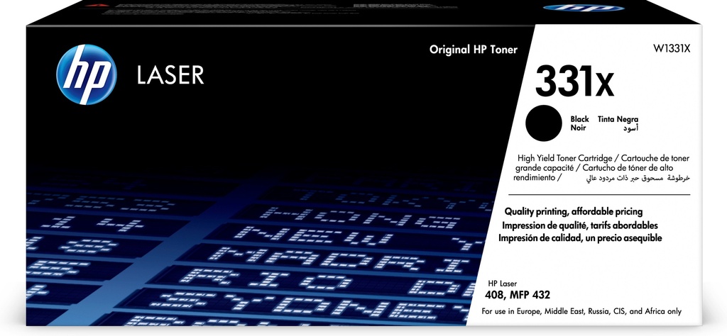 HP W1331X/331X Kit toner, 15.000 Pages ISO/IEC 19752 pour HP Laser 408