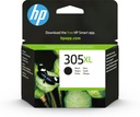 HP 3YM62AE/305XL Cartouche à tête d'impression noire haute capacité, 240 Feuilles pour HP DeskJet 2710/e/Envy 6020/Envy 6020 e
