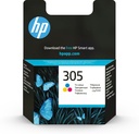 HP 3YM60AE/305 Cartouche à tête d'impression couleur, 100 Feuilles pour HP DeskJet 2710/e/Envy 6020/Envy 6020 e