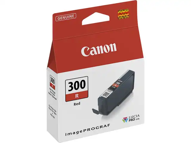 Canon 4199C001/PFI-300R Cartouche d'encre rouge 14,4ml pour Canon IPF Pro 300