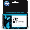 HP 3ED70A/712 Cartouche d'encre noire 38ml pour HP DesignJet T 200