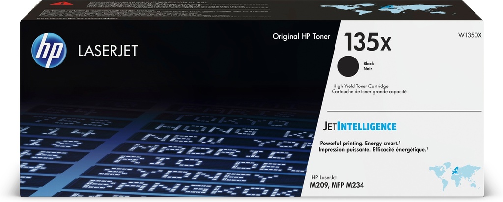 HP W1350X/135X Cartouche toner noir haute capacité, 2.400 Pages ISO/IEC 19752 pour HP LaserJet M 209/e
