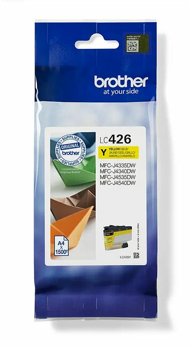 Brother LC-426Y Cartouche d'encre jaune, 1.500 Feuilles ISO/IEC 19752 pour Brother MFC-J 4335
