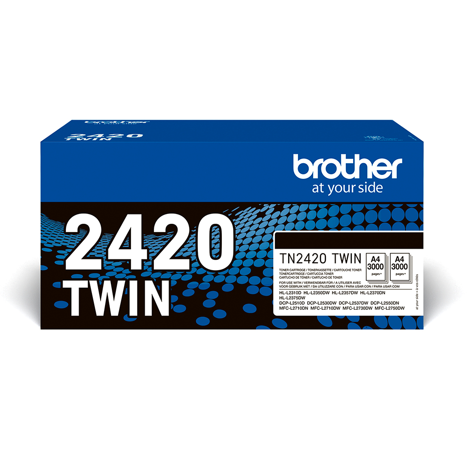 Brother TN-2420TWIN Kit toner twin pack, 2x3.000 Feuilles ISO/IEC 19752 UE2 pour Brother HL-L 2310