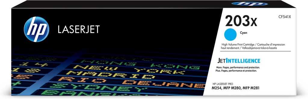 HP 203X High Yield Cyan Original LaserJet toner cartridge