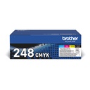 Brother TN-248CMYK Toner MultiPack Bk,C,M,Y, 4x1.000 Feuilles ISO/IEC 19752 UE4 pour Brother DCP-L 3500/HL-L 8200