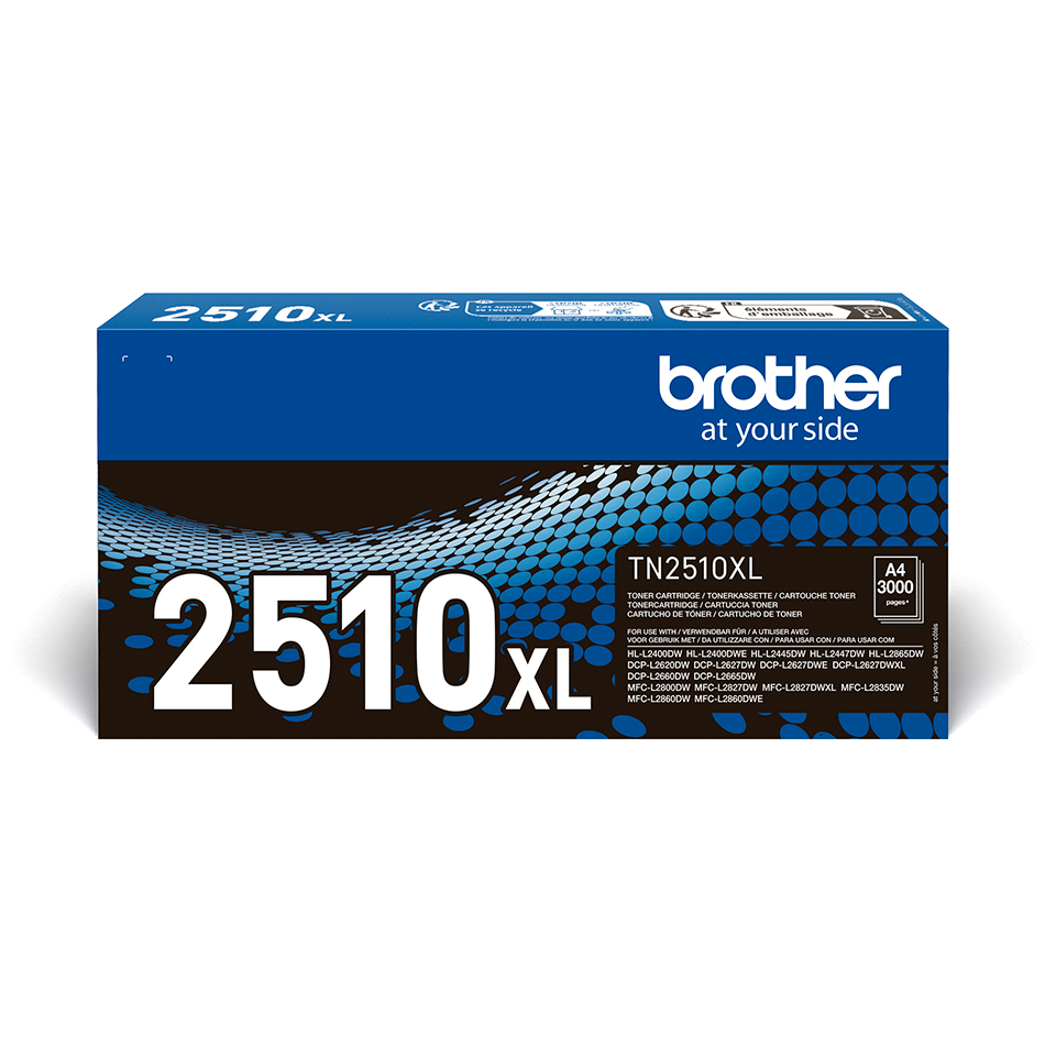 Brother TN-2510XL Kit toner haute capacité, 3.000 Pages ISO/IEC 19752 pour Brother HL-L 2400/2865