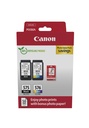Canon 5438C004/PG-575/CL-576 Cartouche à tête d'impression multi pack noire + couleur +50 feuilles Papier photo PVP 5,6ml + 6,2ml UE2 pour Canon Pixma TS 3550 i