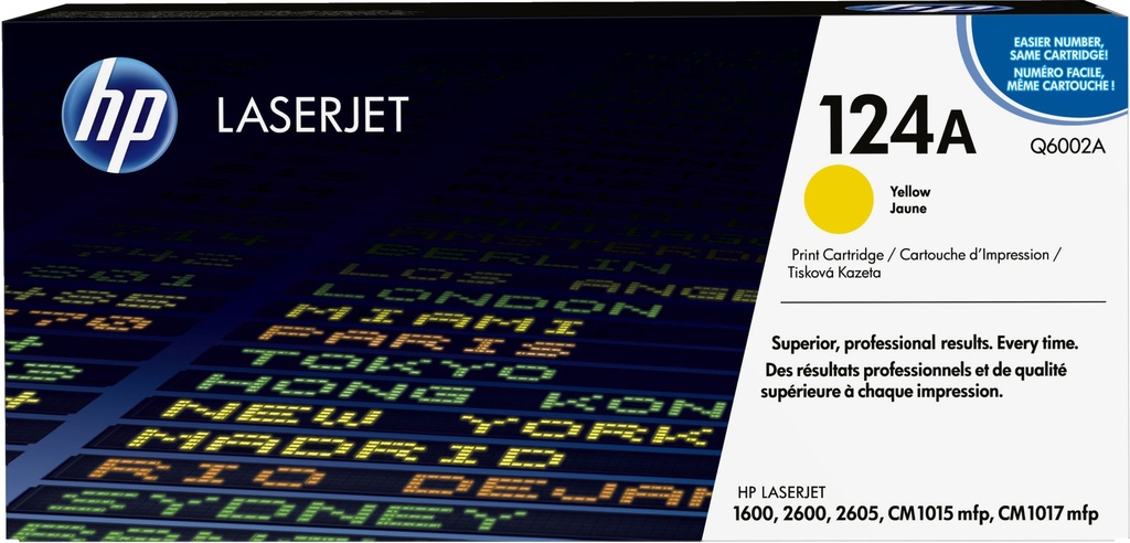 HP Q6002A/124A - Toner jaune, 2 000 pages