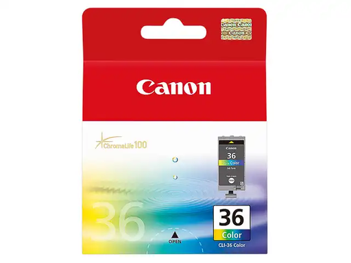 [44630] Canon 1511B001/CLI-36 Cartouche d'encre couleur, 249 Pages ISO/IEC 24711 12ml pour Canon Pixma IP 100/Mini 260