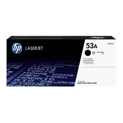 [44730] HP Q7553A/53A Cartouche toner noir, 3.000 Pages ISO/IEC 19752 pour HP LaserJet P 2015
