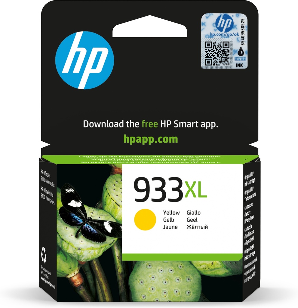 HP CN056AE - Cartouche d'encre jaune haute capacité, 825 pages
