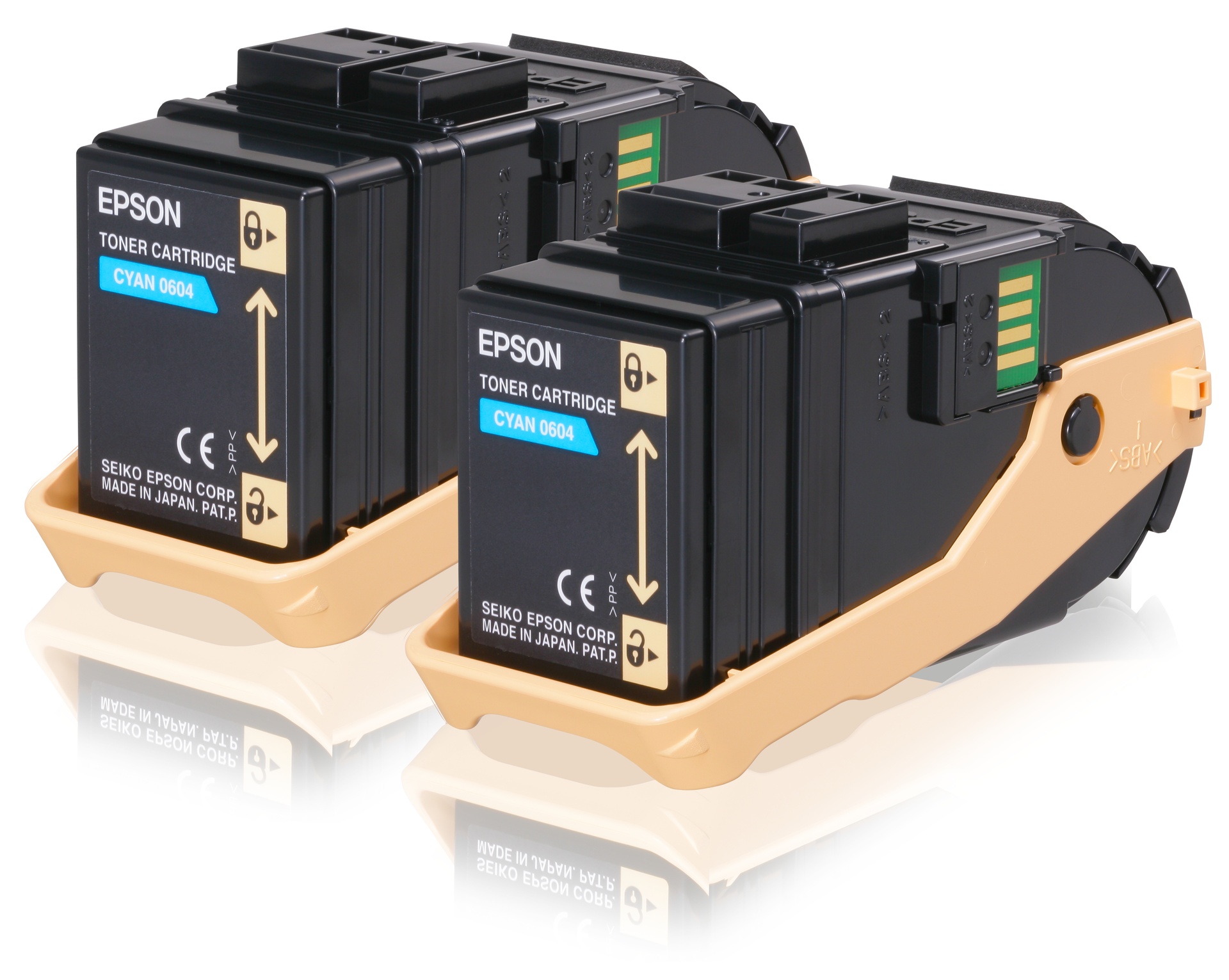Epson C13S050608/0604 - Toner cyan, 2 x 7 500 pages