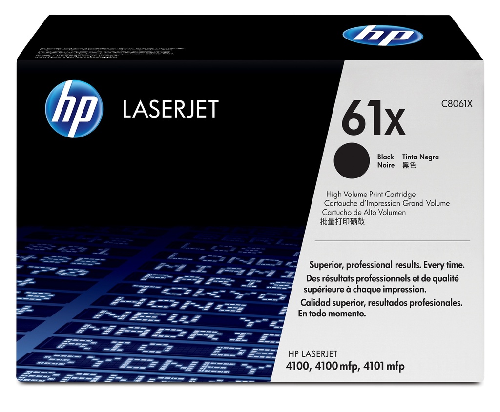 HP C8061X - Toner noir haute capacité, 10 000 pages