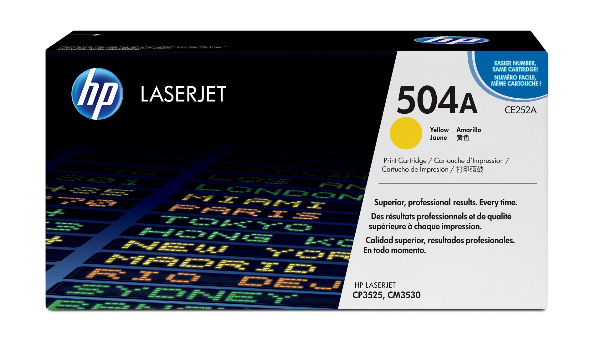 HP CE252A/504A - Toner jaune, 7 000 pages