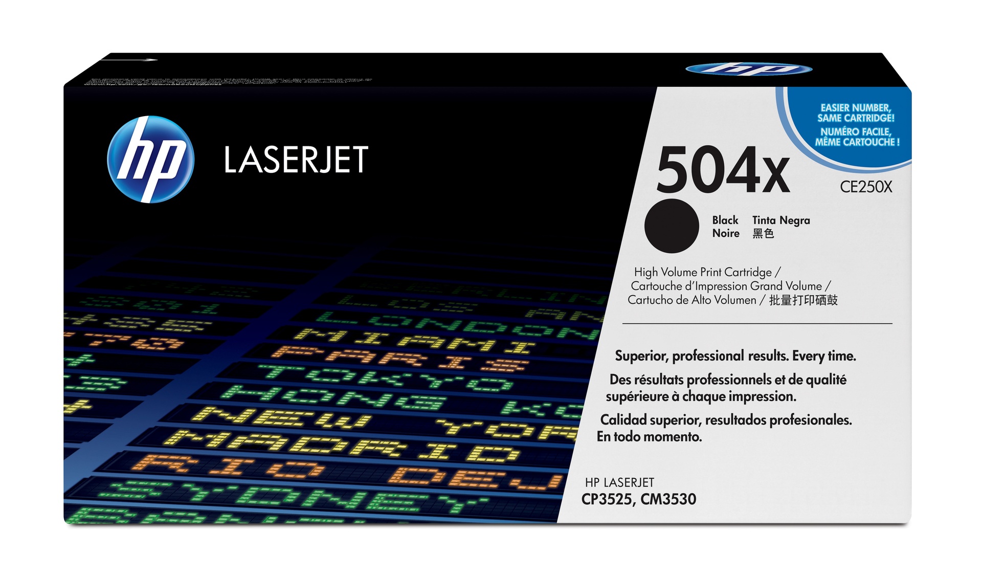 HP CE250X/504X - Toner noir haute capacité, 10 500 pages