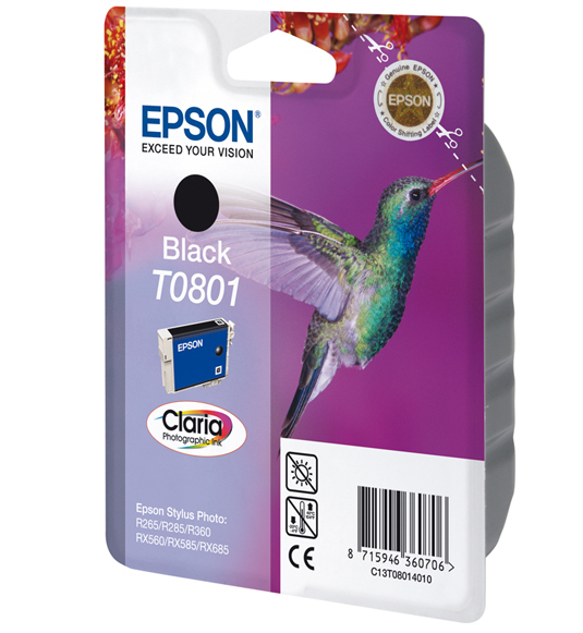 Epson C13T08014010 - Cartouche d'encre noire, 330 pages