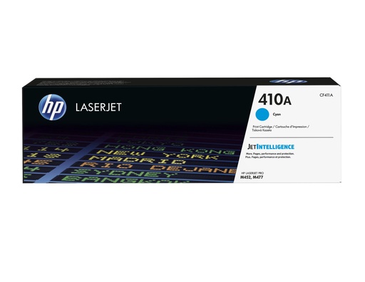 [46818] HP CF411A/410A Cartouche toner cyan, 2.300 Pages ISO/IEC 19798 pour HP Pro M 452
