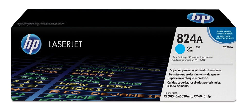 HP CB381A/824A - Toner cyan, 21 000 pages