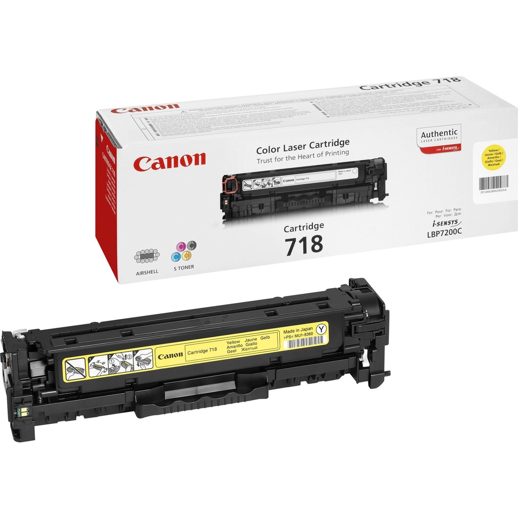 Canon 2659B002/718Y - Toner jaune, 2 900 pages