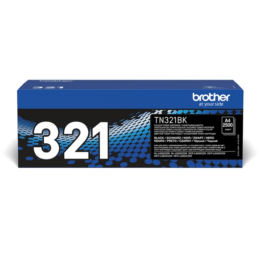 [48618] Brother TN-321BK Kit toner noir, 2.500 Pages ISO/IEC 19798 pour Brother DCP-L 8400/8450/HL-L 8250
