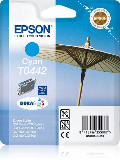 Epson C13T04424010 - Cartouche d'encre cyan, 420 pages