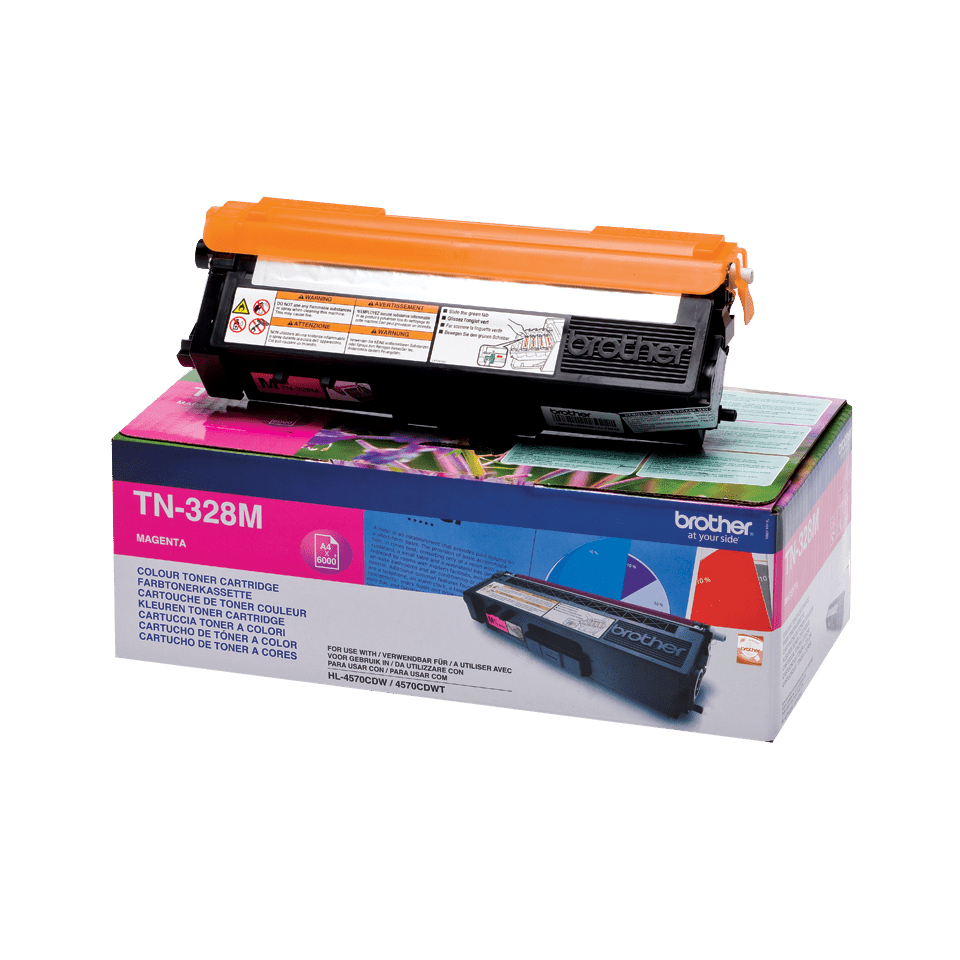 Brother TN-328M - Toner magenta haute capacité, 6 000 pages